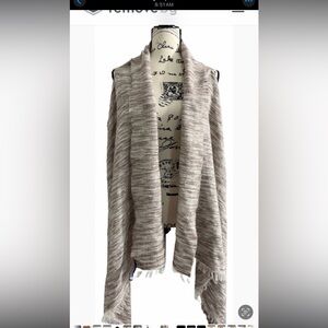 Express Preppy Cottagecore Tan Knit cardigan Vest